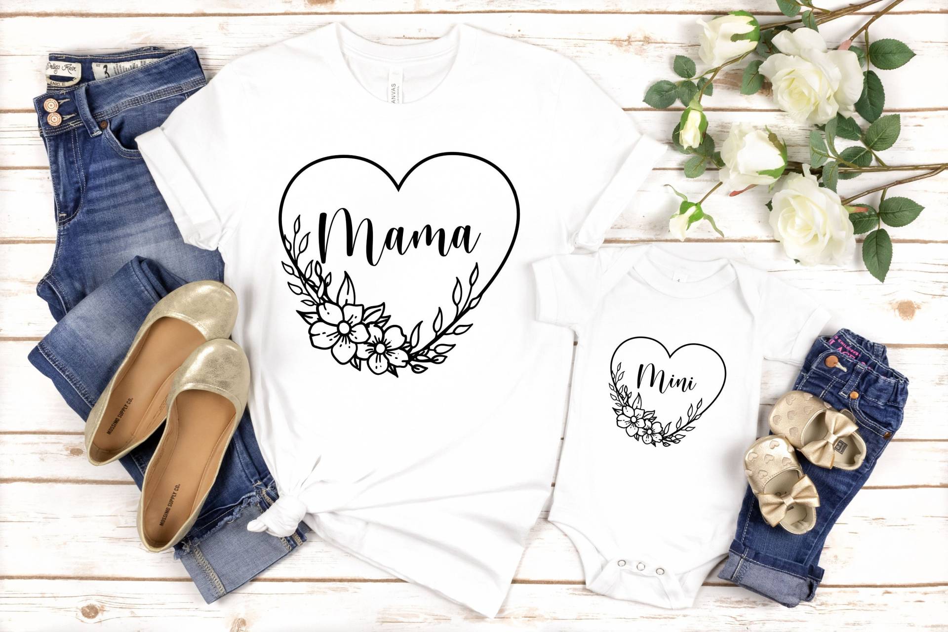 Mama & Mini Shirt, Und Sohn Mutter Tochter Hoodie, Mom Life Sweatshirt, Weihnachtsgeschenk, Geschenk von HMDesignStudioUS