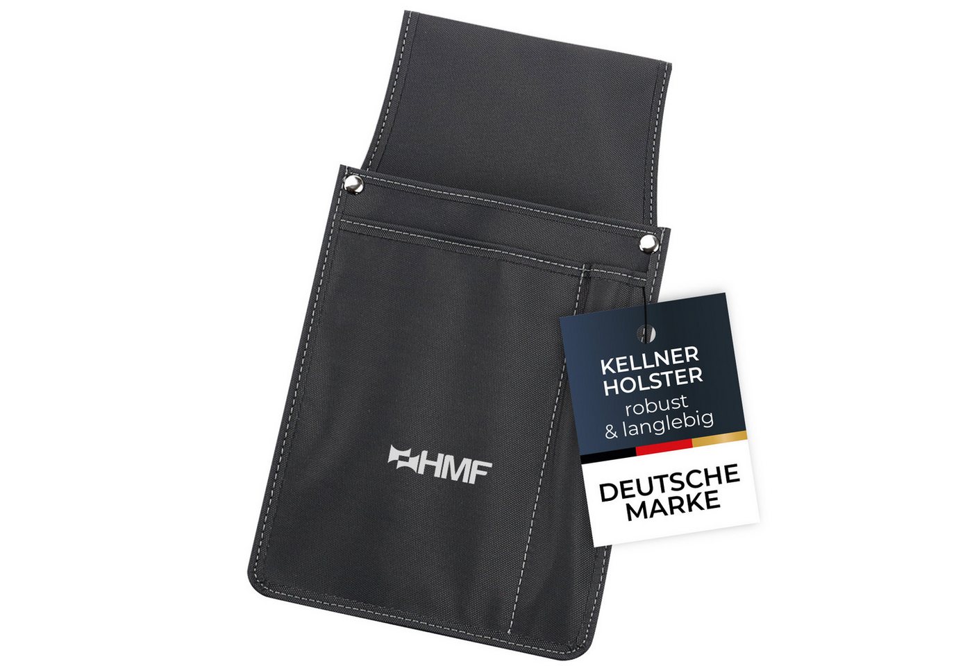 HMF Kellnerbörse Kellnertaschen Halfter, Holster für Kellnerbörsen, 14 x 26 x 5,5 cm, Schwarz von HMF