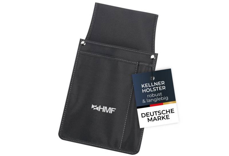 HMF Kellnerbörse Kellnertaschen Halfter, Holster für Kellnerbörsen, 14 x 26 x 5,5 cm, Schwarz von HMF