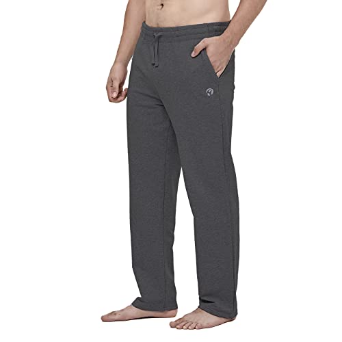 HMIYA Herren Jogginghose Baumwolle Sweathose Lange Atmungsaktiv Sporthose Yogahose Klassische Trainingshose mit Taschen(Dunkelgrau,4XL) von HMIYA