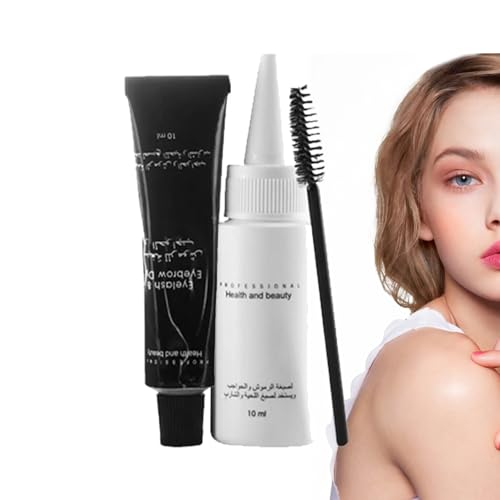 Augenbrauen färben - Wimpern- und Augenbrauen-Set,Sofortiges Augenbrauen-Farbset, Wimpernfärbe-Set, Wimpern- und Brauen-Farbset für Frauen, natürliches Make-up, Party-Make-up, DIY-Augenbraue Hmltd von HMLTD