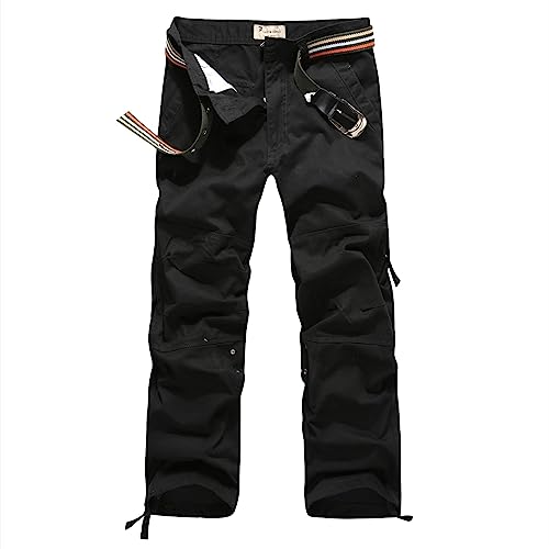 Damen Hosen Cargo Hose Multi Taschen Wanderhose Workwear Reißverschluss Armee Militär Outdoorhose Relaxed-Fit Trekkinghose Cargohose von HMLTD