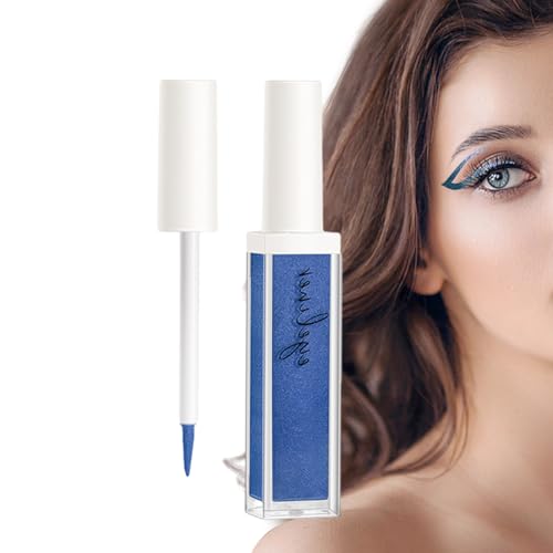 Farbiger Eyeliner - Flüssiger Glitzer-Eyeliner bunt | Color Pearl Wasserdichter Eyeliner, bunte, schnell trocknende Lidschatten-Schimmer-Kosmetik für Frauen-Mädchen-Augen-Make-up Hmltd von HMLTD