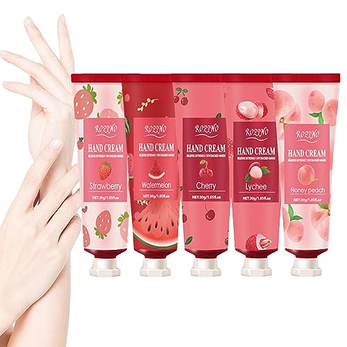 -Handlotion | 5-teiliges feuchtigkeitsspendendes Lotion-Set mit Fruchtduft - Hautpflegeprodukte, für Weihnachten, Lehrertag, Geburtstag, Muttertagsgeschenke Hmltd von HMLTD