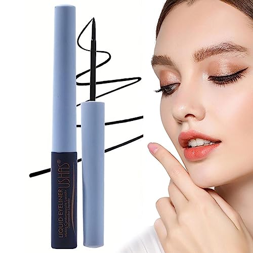 HMLTD Wasserfester flüssiger Eyeliner | Wischfester Eyeliner,Konturierender und wasserfester flüssiger Eyeliner-Stift, schwarzer Eyeliner-Flüssigkeit für Augen-Make-up, wasserfester von HMLTD