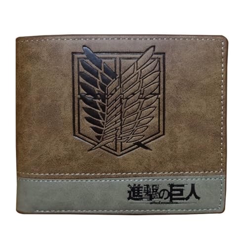 HMRGLMIE Anime Characters Wallet Slim Bifold Wallets Multi Purpose Coin Purse Foldable, Mehrfarbig, Einheitsgröße von HMRGLMIE