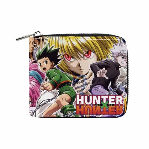HMRGLMIE Hunters Hunters Anime Characters Wallet Slim Bifold Wallets Multi Purpose Coin Purse Foldable, Mehrfarbig, Einheitsgröße von HMRGLMIE