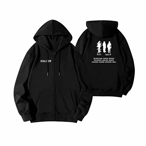 Suga Agust D Concert Merch Hoodie Baumwolle Loose Sweatshirt für süße Fans Thick-XL von HMRS