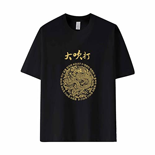 Suga Agust D Tour Merch T-Shirt D-Day K-Pop Support Baumwoll-T-Shirt für Fans E-XL von HMRS