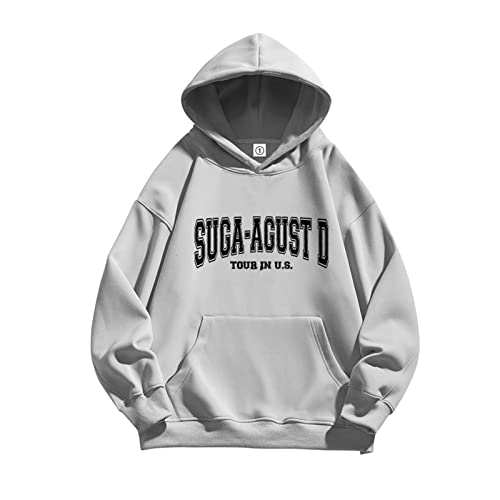 Suga Agust d Hoodie Kpop Support Merch Cotton Loose Sweatshirt für süße Fans Grey-M von HMRS