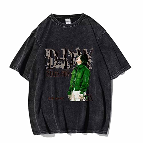 Suga D-Day Album Merch T-Shirt Vintage Distressed Decolor Dirty-geliebtes Baumwoll-Lose T-Shirt A-M von HMRS