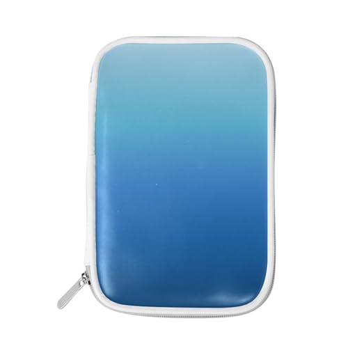 Federmäppchen, abstrakt, blau, bunt, Halter, Federmäppchen, blauer Reißverschluss, Schreibwaren, Reisetasche, Organizer, Kosmetiktasche, für Schule, Mädchen, Jungen, multi, Size：9(L)x5.5(W) inch, von HMZXZ