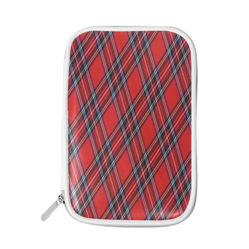Federmäppchen Royal Stewart Tartan Karo, Halter Bleistifttasche rot schwarz kariert Reißverschluss Schreibwaren Reisetasche Tasche Organizer Kosmetik Stifttasche für Schule Mädchen Jungen, multi, von HMZXZ