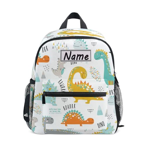 HMZXZ Custom Kids Kleinkind Mini Rucksack für Mädchen Jungen Auto Cartoons Personalisierte Kinderrucksäcke Blau Schultasche mit Kindername/Text, Custom-10 von HMZXZ
