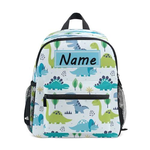 HMZXZ Custom Kids Kleinkind Mini Rucksack für Mädchen Jungen Auto Cartoons Personalisierte Kinderrucksäcke Blau Schultasche mit Kindername/Text, Custom-14 von HMZXZ