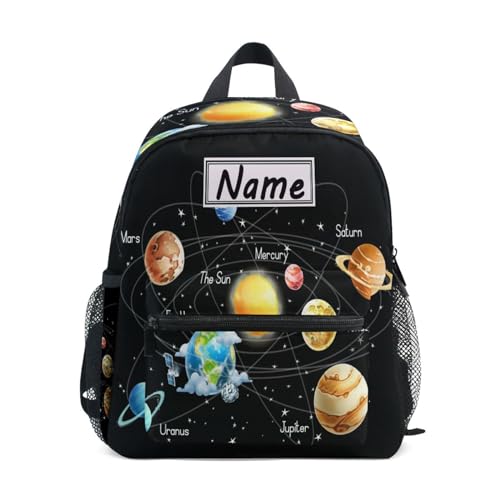 HMZXZ Custom Kids Kleinkind Mini Rucksack für Mädchen Jungen Auto Cartoons Personalisierte Kinderrucksäcke Blau Schultasche mit Kindername/Text, Custom-05 von HMZXZ