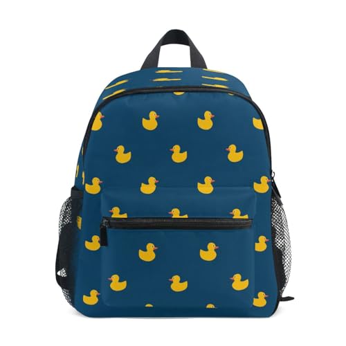 HMZXZ Kinder Kleinkind Mini Rucksack für Jungen Mädchen Gummi Eintrag Kinder- Rucksäcke Tier Ente Schule Tasche M von HMZXZ
