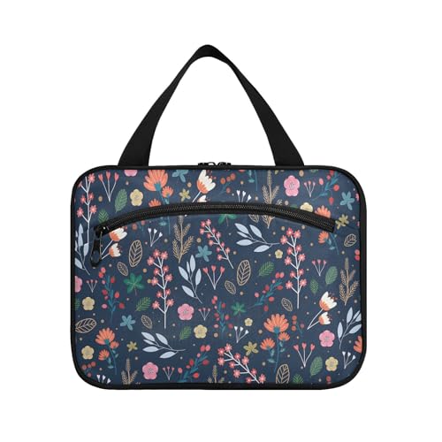 Kulturbeutel zum Aufhängen, für Damen, Herren, Jungen, Mädchen, Frühling, Sommer, Blumenmuster, wasserdicht, Kosmetiktasche, Make-up-Tasche, Kulturbeutel, Organizer für Reiseutensilien, Flasche, von HMZXZ