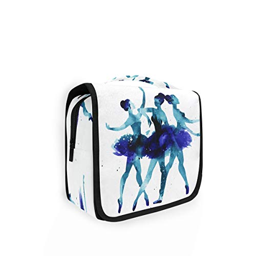 RXYY Hängend Kulturtasche Ballett Tänzer Kunst ausklappbar Bad Turnhalle Kulturbeutel Veranstalter tragbar kosmetisch Waschtasche für Frauen Mädchen von HMZXZ