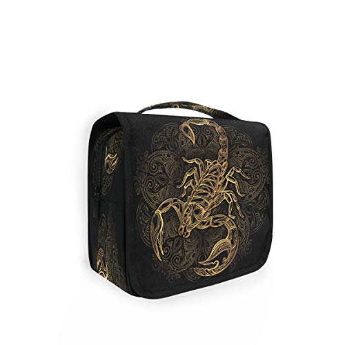 RXYY Hängend Kulturtasche SkorpionTätowierung Textur ausklappbar Bad Turnhalle Kulturbeutel Veranstalter tragbar kosmetisch Waschtasche für Frauen Mädchen von HMZXZ
