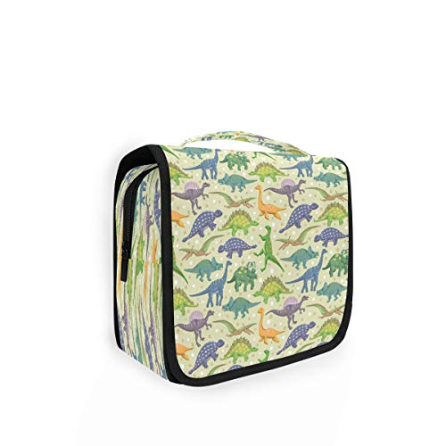 RXYY Hängend Kulturtasche afrikanisch Dinosaurier Muster ausklappbar Bad Turnhalle Kulturbeutel Veranstalter tragbar kosmetisch Waschtasche für Frauen Mädchen von HMZXZ