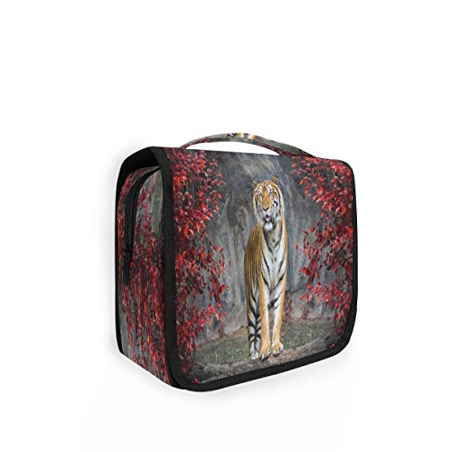 RXYY Hängend Kulturtasche afrikanisch Tier Tiger ausklappbar Bad Turnhalle Kulturbeutel Veranstalter tragbar kosmetisch Waschtasche für Frauen Mädchen von HMZXZ
