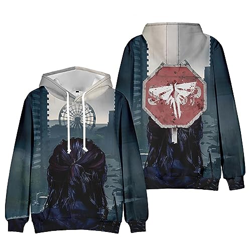 HNDB Drama Starring Hoodies Game The Last, Ellie Hoodies Couple Outfit Dating Prom, Männerkostüme Frauen Teenager Cosplay Uniform Mantel Anzug Sweatshirt (A,4XL) von HNDB