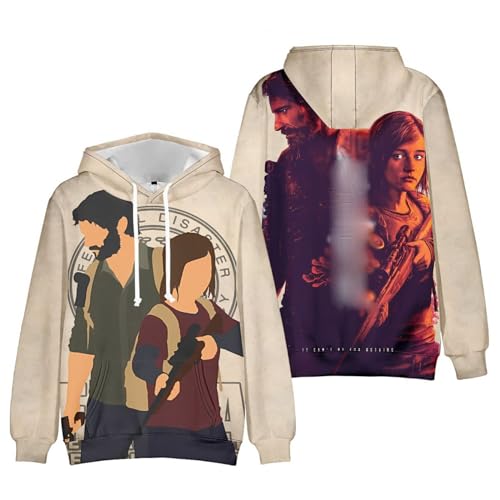 HNDB Drama Starring Hoodies Game The Last, Ellie Hoodies Couple Outfit Dating Prom, Männerkostüme Frauen Teenager Cosplay Uniform Mantel Anzug Sweatshirt (C,M) von HNDB