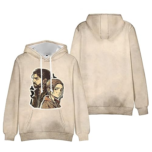 HNDB Drama Starring Hoodies Game The Last, Ellie Hoodies Couple Outfit Dating Prom, Männerkostüme Frauen Teenager Cosplay Uniform Mantel Anzug Sweatshirt (D,L) von HNDB