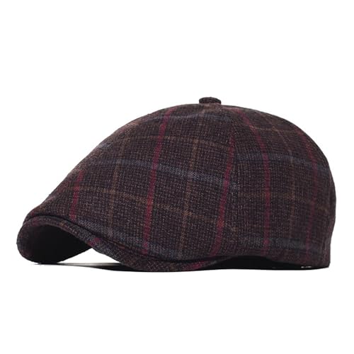 HNJKJEU Schirmmützen für Herren Schiebermütze Verstellbar Baumwolle Schiebermütze Flatcap Herren Frühling Herbst Winter Hüte Caps (#0251) von HNJKJEU