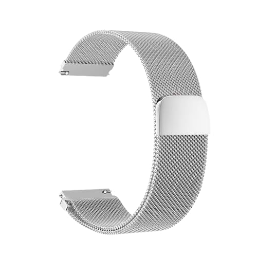 Edelstahl Mesh Uhrenarmband 18mm 20mm 22mm Armband Magnetverschluss Schnellverschluss Smartwatch Ersatzarmbänder für Damen Herren von HNRYKJ