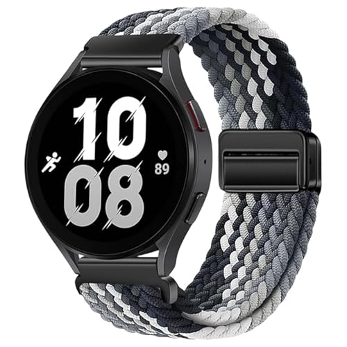 HNRYKJ Gewebtes Elastisches Armband 18mm 20mm 22mm Nylon Uhrenarmbänder, Neues Ersatzarmband mit Magnet Verstellbarer Anti Rutsch Schnalle Kompatibel mit Samsung/Garmin/Huawei Watch Ersatzarmband von HNRYKJ
