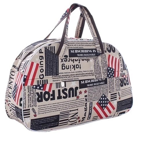 Reisetasche 41 cm * 28 cm * 16 cm Günstige Große Kapazität Frauen Reisetasche Tote Männer Gepäck Duffle Tasche Blume drucken Weibliche Handtasche(As Show) von HNULGVI