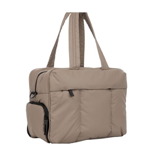 Reisetasche Daunen-Reisetasche mit großem Fassungsvermögen, Umhängetaschen for Damen, multifunktionale Handtasche mit großem Fassungsvermögen, Trocken-/Nasstrennung, Reisetaschen for Damen(Khaki) von HNULGVI