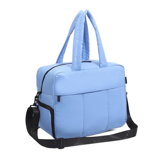 Reisetasche Daunen-Reisetasche mit großem Fassungsvermögen, Umhängetaschen for Damen, multifunktionale Handtasche mit großem Fassungsvermögen, Trocken-/Nasstrennung, Reisetaschen for Damen(Blue) von HNULGVI