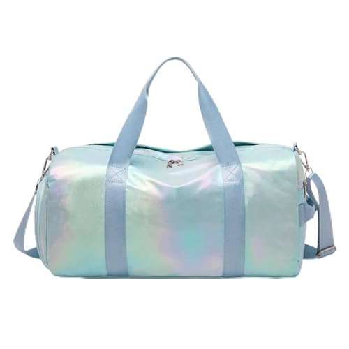 Reisetasche Fashion Travel Bags for Women Large Capacity Hand Luggage Waterproof Weekend Sac Voyage Female Messenger Bag Dry and Wet(Green) von HNULGVI