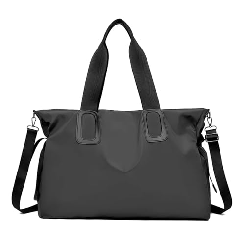 Reisetasche Frauen Reisetasche Große Kapazität Tragetaschen for Frauen Schulter Tasche Multi-Funktion Casual Handtasche Umhängetaschen(Gray) von HNULGVI