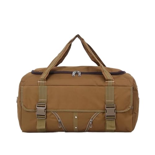 Reisetasche Handgepäck Herren Reisetaschen Herren Reisetaschen Reisetasche Große Kapazität wasserdichte Wochenend-/Urlaubstasche(Khaki) von HNULGVI