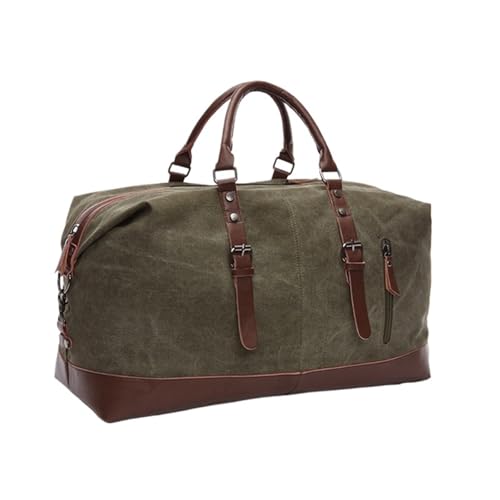 Reisetasche Männer Reisetaschen Handgepäck Tasche Männer Seesack Handtasche Reise Tote LargeBag(Green Medium) von HNULGVI