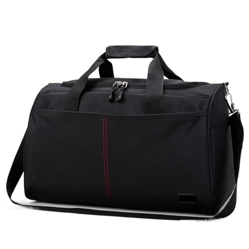 Reisetasche Oxford Tuch Frauen Reisetasche Wasserdicht Männer Business Reise Duffle Gepäck Verpackung Handtasche Schulter Lagerung Taschen Urlaub Tote(Black Big Size) von HNULGVI