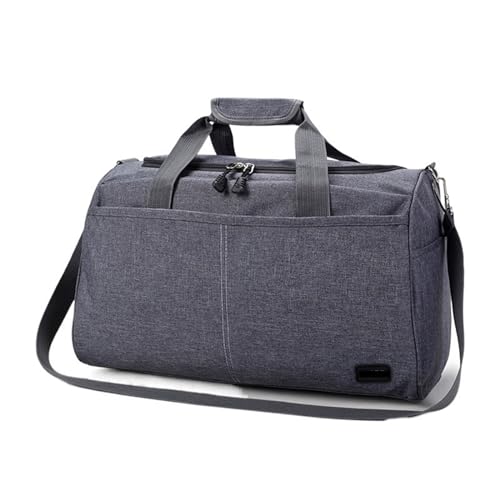 Reisetasche Oxford Tuch Frauen Reisetasche Wasserdicht Männer Business Reise Duffle Gepäck Verpackung Handtasche Schulter Lagerung Taschen Urlaub Tote(Gray Small Size) von HNULGVI
