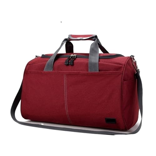 Reisetasche Oxford Tuch Frauen Reisetasche Wasserdicht Männer Business Reise Duffle Gepäck Verpackung Handtasche Schulter Lagerung Taschen Urlaub Tote(Red Small Size) von HNULGVI