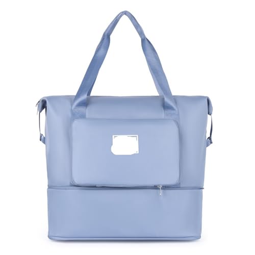 Reisetasche Reisetaschen Gepäck Organizer Tasche Handtasche Tragbare Faltbare Reise Kleidung Lagerung Tasche(Blue Foldable) von HNULGVI