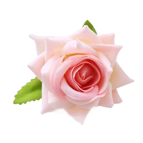 rose haarspangen Blume Haarspangen Rose Haar Clip Brosche Pin Frauen Braut(Light pink) von HNULGVI
