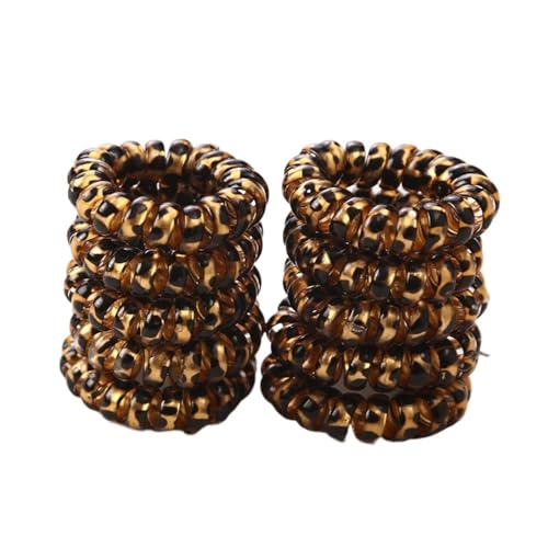 spiralhaargummi 10 Teile/satz 3cm Kleine Telefon Linie Haar Seile Mädchen Elastische Haarbänder Kind Pferdeschwanz Halter Krawatte Haar Zubehör(Style 1) von HNULGVI