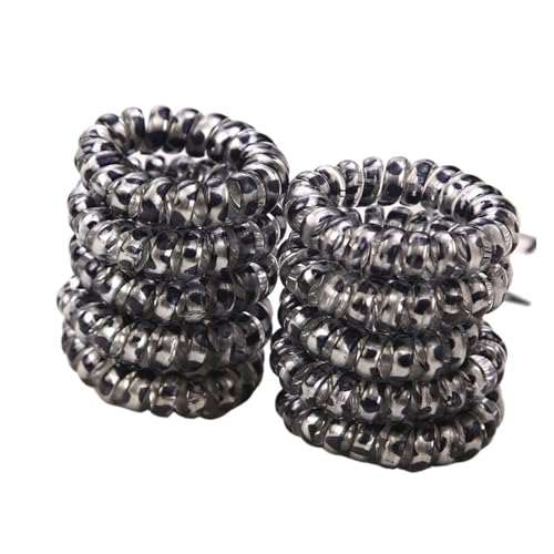 spiralhaargummi 10 Teile/satz 3cm Kleine Telefon Linie Haar Seile Mädchen Elastische Haarbänder Kind Pferdeschwanz Halter Krawatte Haar Zubehör(Style 2) von HNULGVI