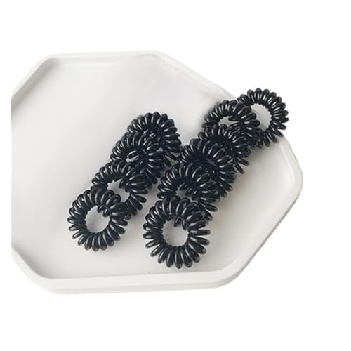 spiralhaargummi 10 stücke Mädchen Gummiband Kopfschmuck Stirnband Anti-telefon Linie Haar Ring Weibliche Version Haar Band Seil Haar Zubehör(Style-1) von HNULGVI