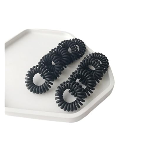 spiralhaargummi 10 stücke Mädchen Gummiband Kopfschmuck Stirnband Anti-telefon Linie Haar Ring Weibliche Version Haar Band Seil Haar Zubehör(Style-2) von HNULGVI