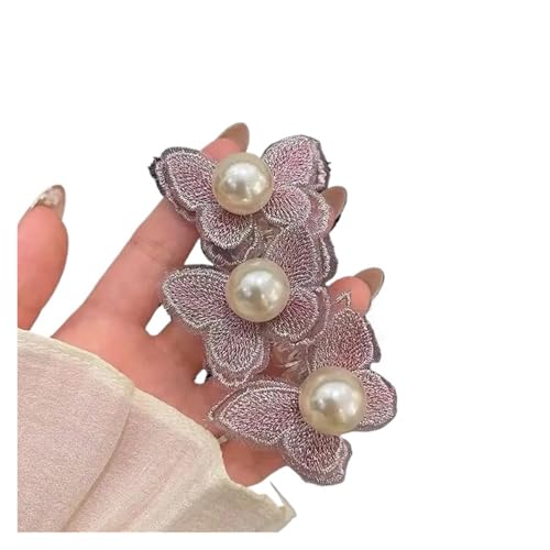 spiralhaargummi 2 Stück elastische Telefondraht-Haargummis for Damen und Mädchen, Schmetterlings-Haarbänder, Spiralspule, Gummiband, Pferdeschwänzen, Kopfseil, Haar-Accessoires(Purple) von HNULGVI