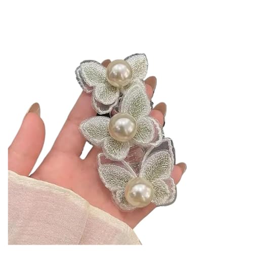 spiralhaargummi 2 Stück elastische Telefondraht-Haargummis for Damen und Mädchen, Schmetterlings-Haarbänder, Spiralspule, Gummiband, Pferdeschwänzen, Kopfseil, Haar-Accessoires(White) von HNULGVI